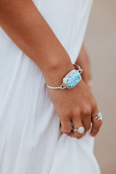 Flora de la Mar Larimar Bracelet