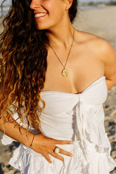 Ocean Goddess Locket 18 Karat Gold (Without Chain)