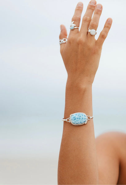 Flora de la Mar Larimar Bracelet