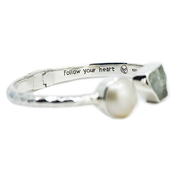 Sea Queen Aqua Marine and Pearl Bracelet