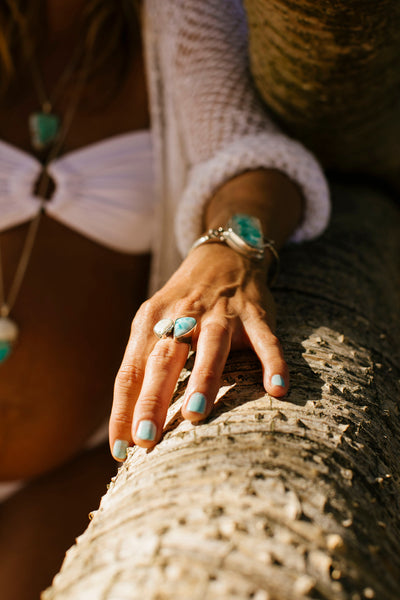 Goddess Larimar Pearl Ring