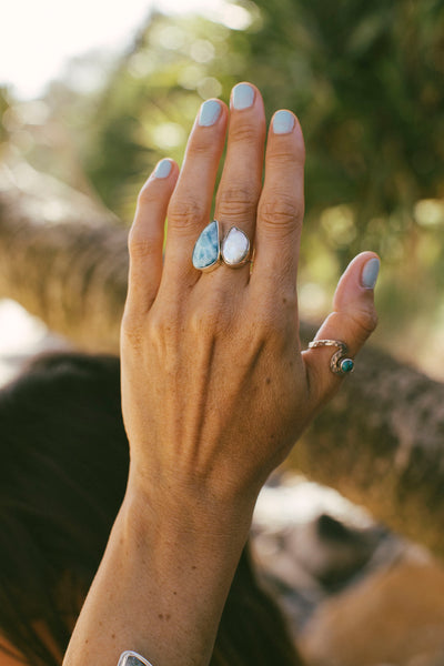 Goddess Larimar Pearl Ring