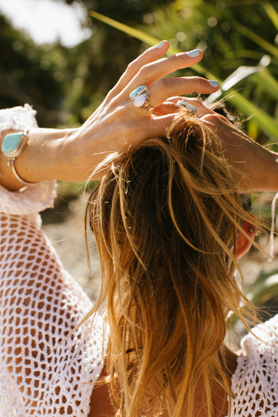 Goddess Larimar Pearl Ring