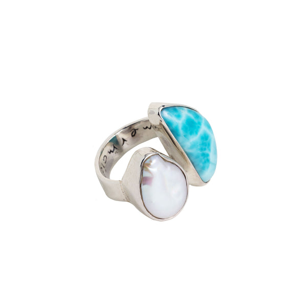 Goddess Larimar Pearl Ring