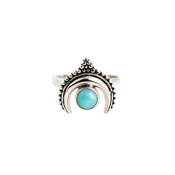 Star Seed Luna Larimar Ring