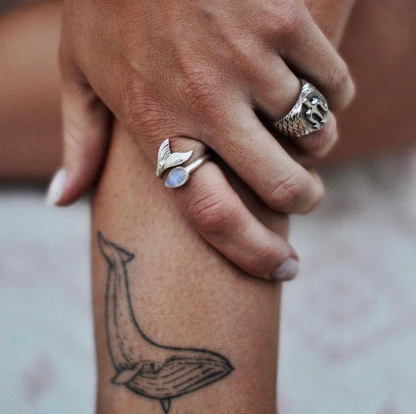 Trident Ring Unisex Sterling Silver