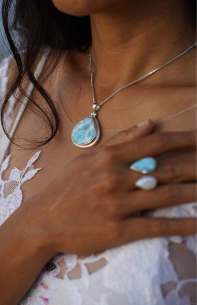 Goddess Larimar Pendant
