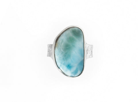 Tidal Larimar Ring