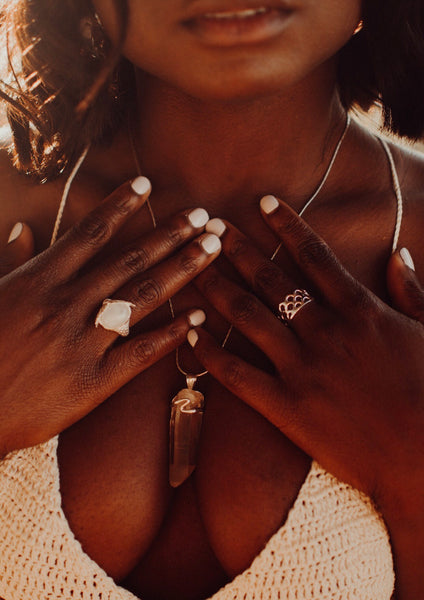 Sirena Mermaid Tail Ring- Moonstone