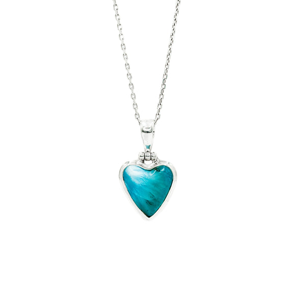 True Love Heart Larimar Pendant