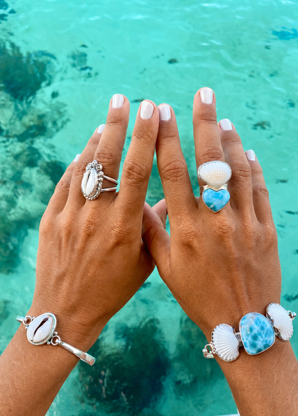 Ocean Love Cowrie Ring