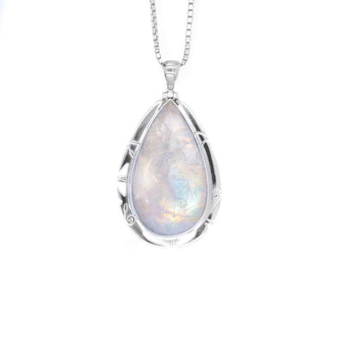 Pleiades Rainbow Moonstone Pendant