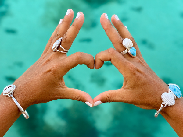 Ocean Love Cowrie Ring