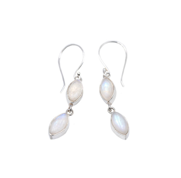 Dorothea Rainbow Moonstone Earrings