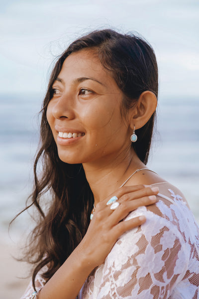 Malin Larimar Earrings