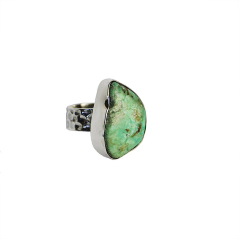 Green Goddess Green Moonstone Ring