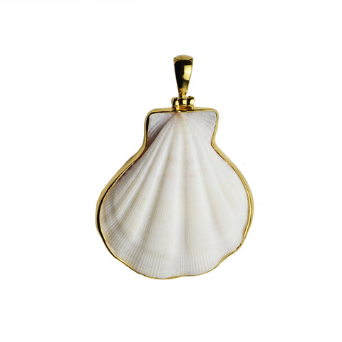 Ningaloo Seashell Pendant 18 Karat Gold