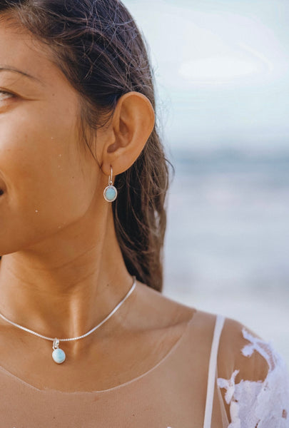 Malin Larimar Earrings