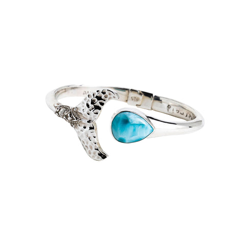 Luna Dolphin Larimar Cuff