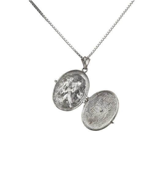 Ocean Goddess Silver Locket with 90cm Neptune Chain