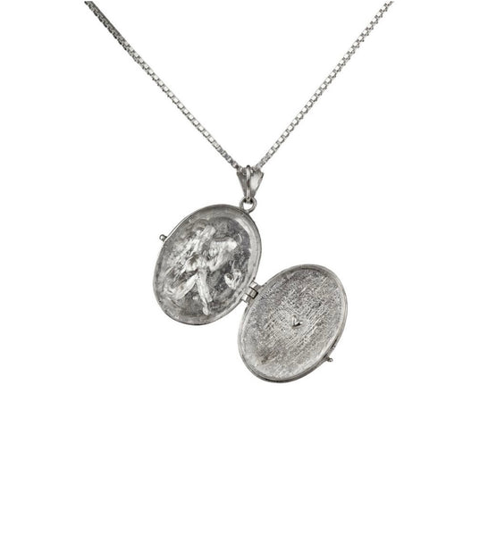Ocean Goddess Locket Silver with 50cm Neptune Chain