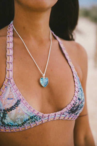 Heart of the Sea Aqua Aura Pendant